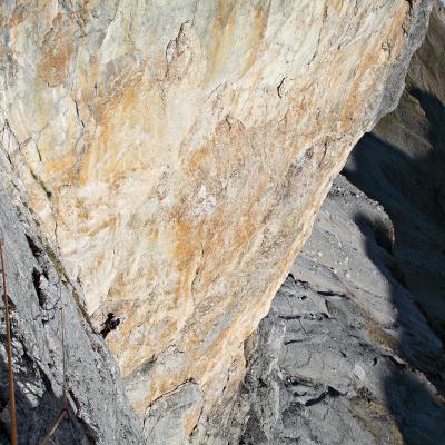 Voie Ravier en face nord de la Tour du Marboré